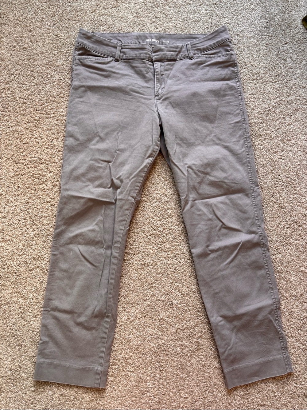 Old Navy Mid-Rise Pixie Skinny Ankle Pants Gray